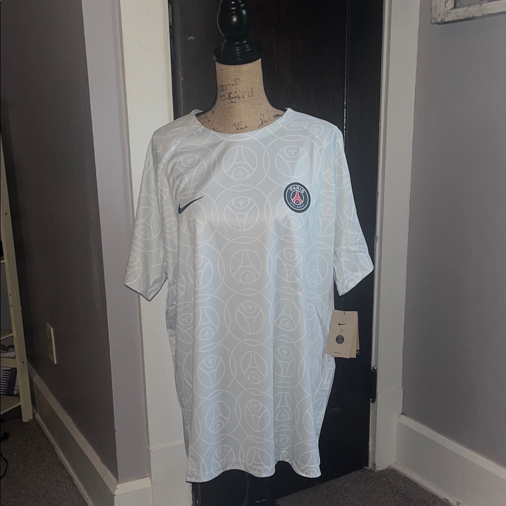 Nike x Paris Saint-Germain White Short-Sleeve Training Jersey